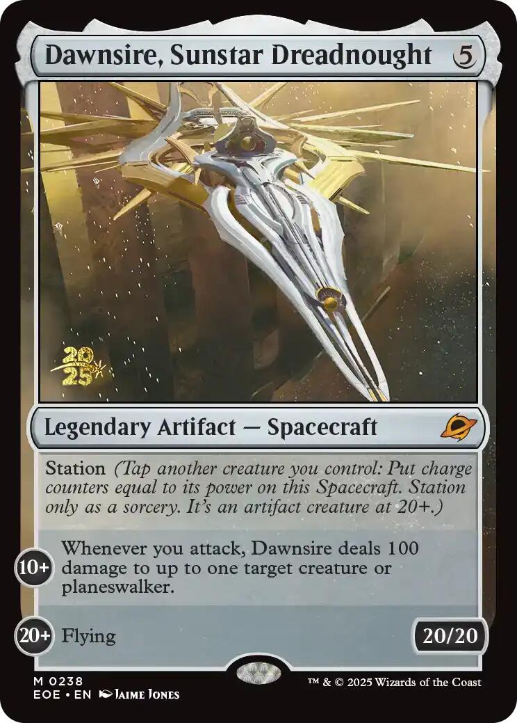 Dawnsire, Sunstar Dreadnought [Edge of Eternities Prerelease Promos] | Magic Magpie