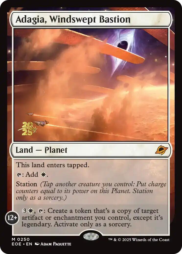 Adagia, Windswept Bastion [Edge of Eternities Prerelease Promos] | Magic Magpie