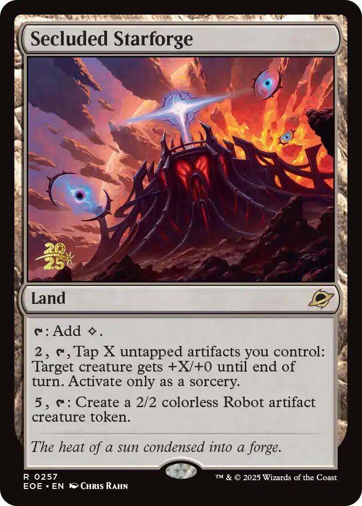Secluded Starforge [Edge of Eternities Prerelease Promos] | Magic Magpie