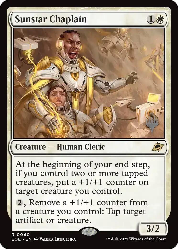 Sunstar Chaplain [Edge of Eternities Promo Pack] | Magic Magpie