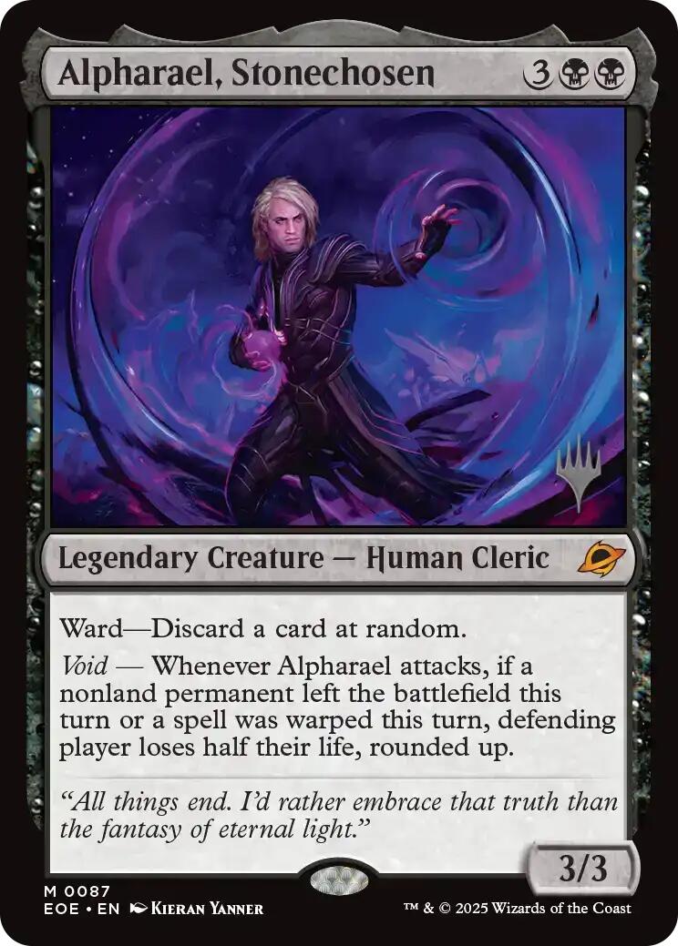 Alpharael, Stonechosen [Edge of Eternities Promo Pack] | Magic Magpie
