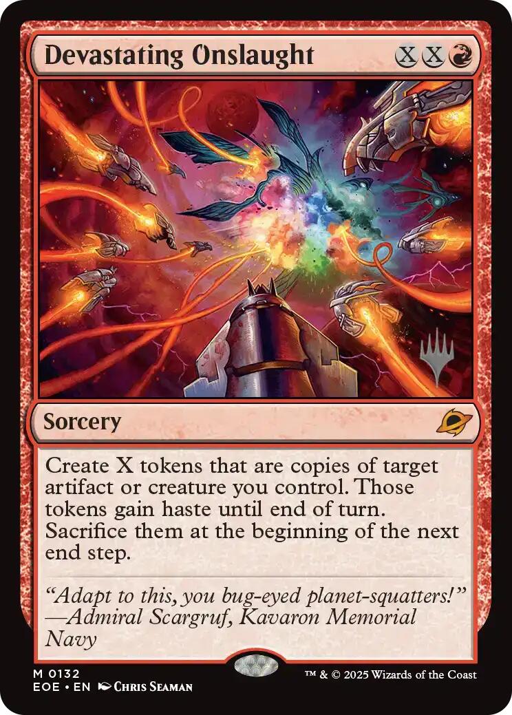 Devastating Onslaught [Edge of Eternities Promo Pack] | Magic Magpie