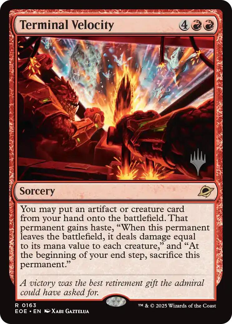 Terminal Velocity [Edge of Eternities Promo Pack] | Magic Magpie