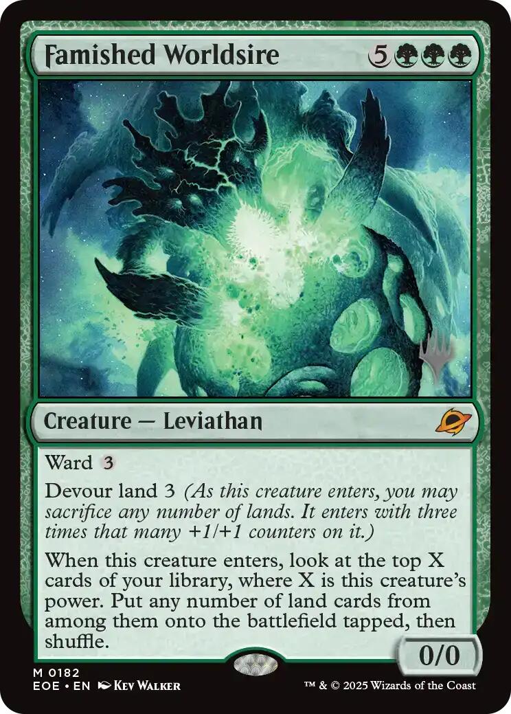 Famished Worldsire [Edge of Eternities Promo Pack] | Magic Magpie
