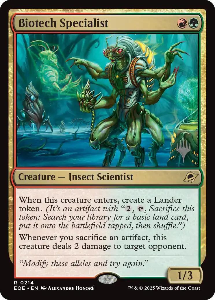 Biotech Specialist [Edge of Eternities Promo Pack] | Magic Magpie