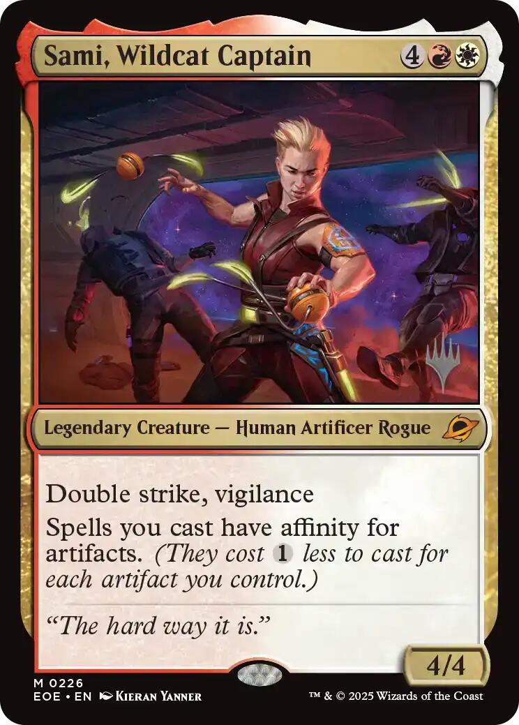 Sami, Wildcat Captain [Edge of Eternities Promo Pack] | Magic Magpie