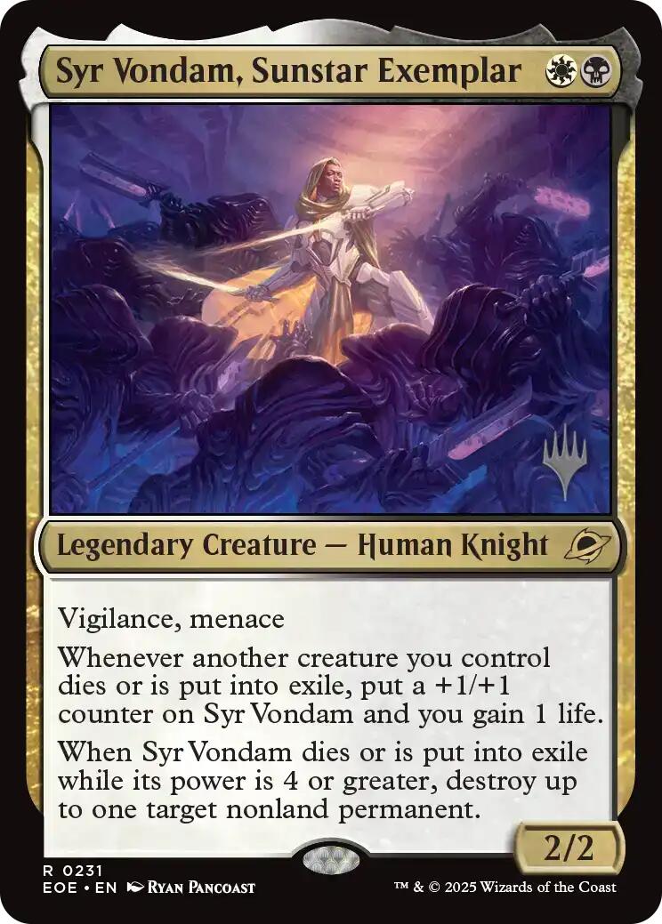 Syr Vondam, Sunstar Exemplar [Edge of Eternities Promo Pack] | Magic Magpie
