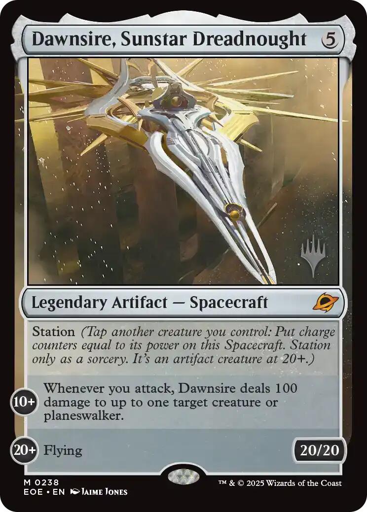 Dawnsire, Sunstar Dreadnought [Edge of Eternities Promo Pack] | Magic Magpie