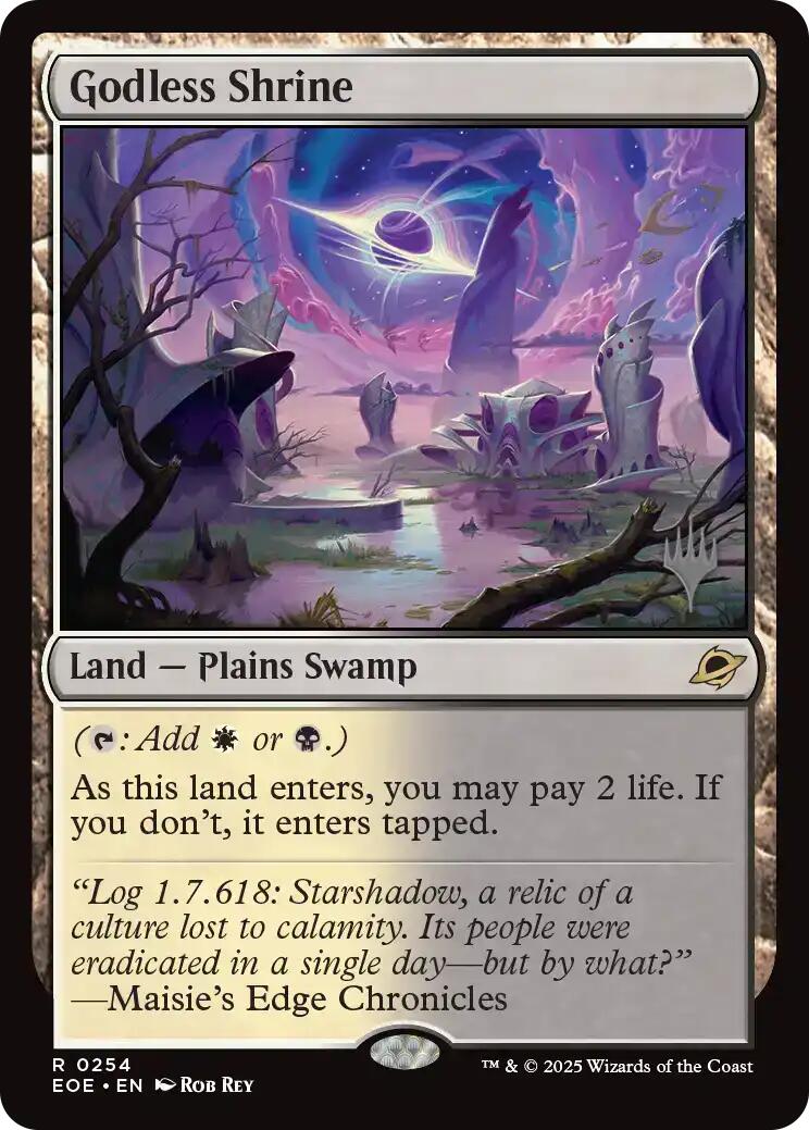 Godless Shrine [Edge of Eternities Promo Pack] | Magic Magpie