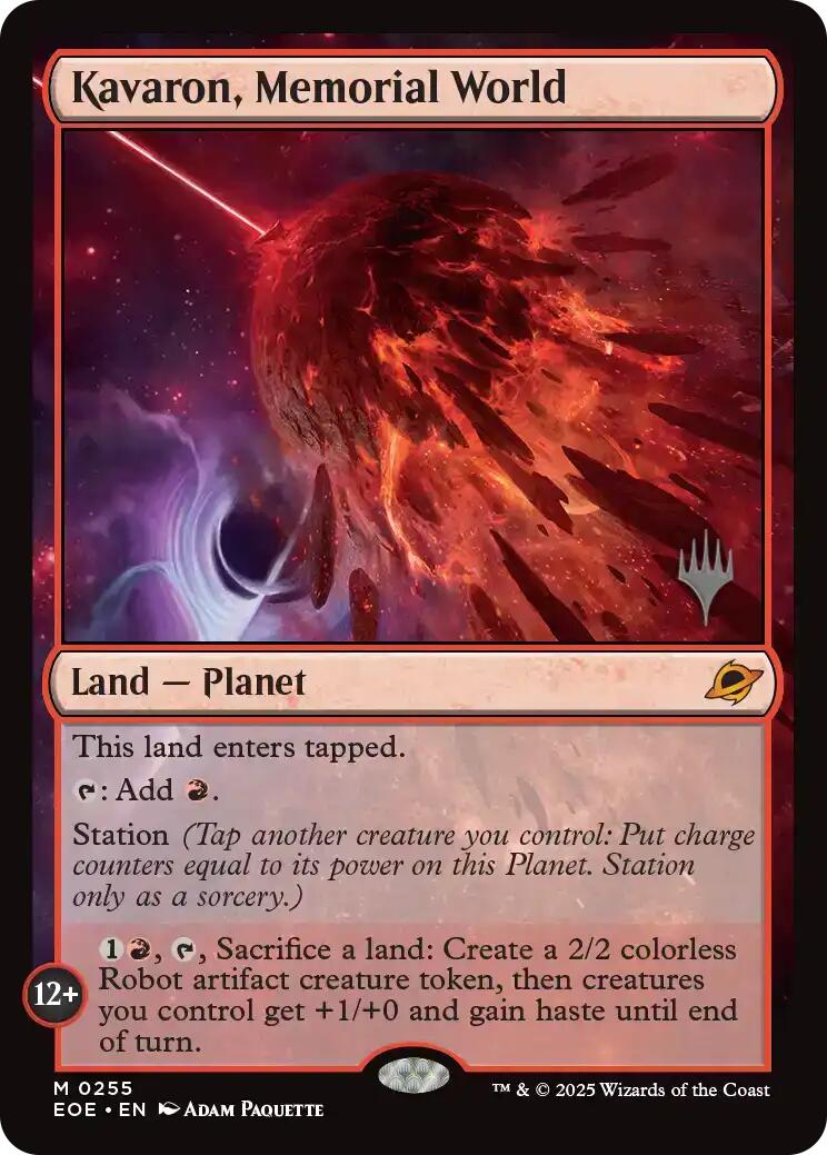 Kavaron, Memorial World [Edge of Eternities Promo Pack] | Magic Magpie