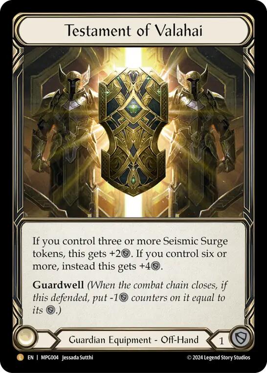 Testament of Valahai [MPG004] (Mastery Pack Guardian)  Rainbow Foil | Magic Magpie