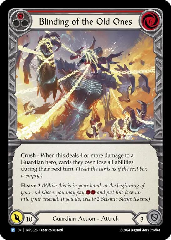Blinding of the Old Ones [MPG026] (Mastery Pack Guardian)  Rainbow Foil | Magic Magpie