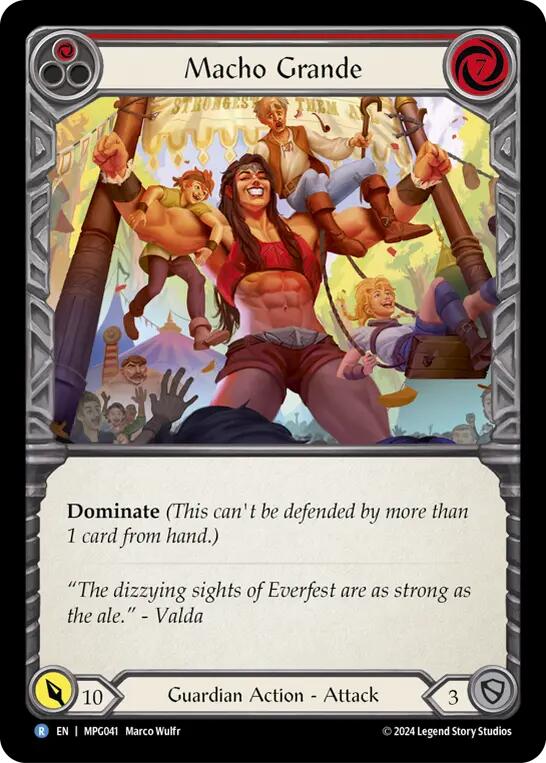 Macho Grande (Red) [MPG041] (Mastery Pack Guardian)  Rainbow Foil | Magic Magpie