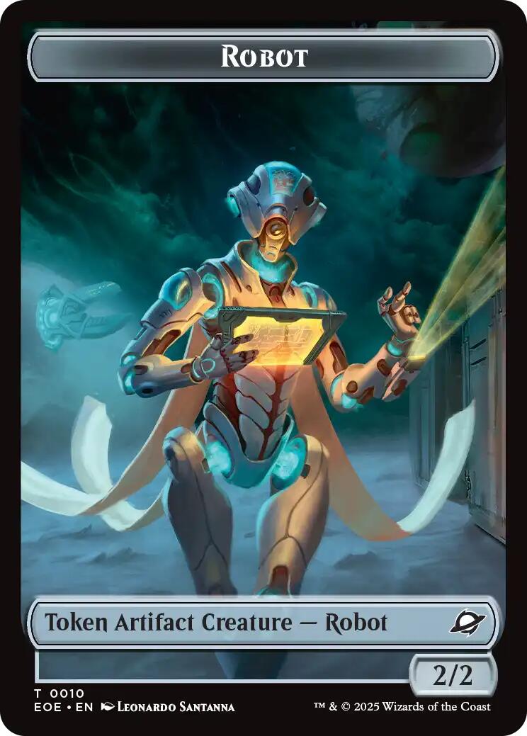 Robot // Lander (0004) Double-Sided Token [Edge of Eternities Tokens] | Magic Magpie