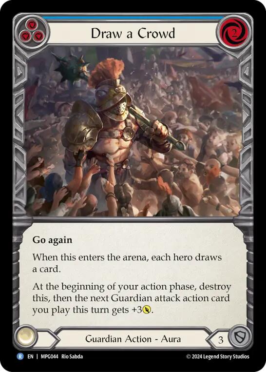 Draw a Crowd [MPG044] (Mastery Pack Guardian)  Rainbow Foil | Magic Magpie
