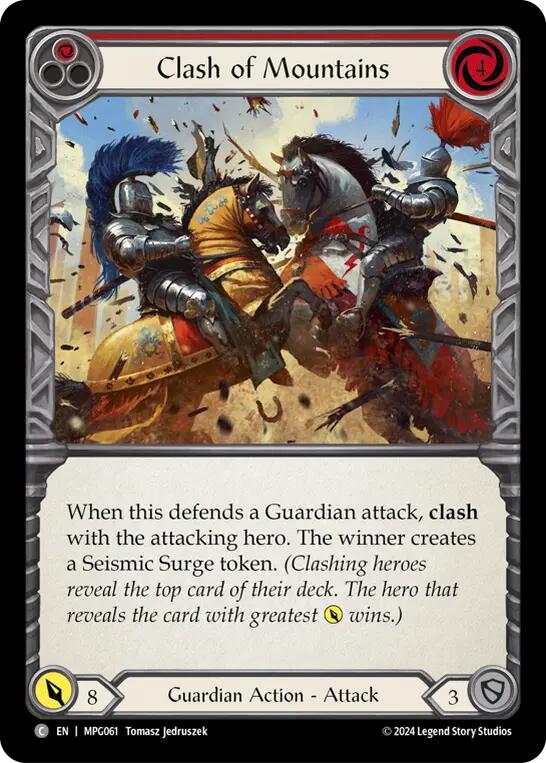 Clash of Mountains (Red) [MPG061] (Mastery Pack Guardian)  Rainbow Foil | Magic Magpie