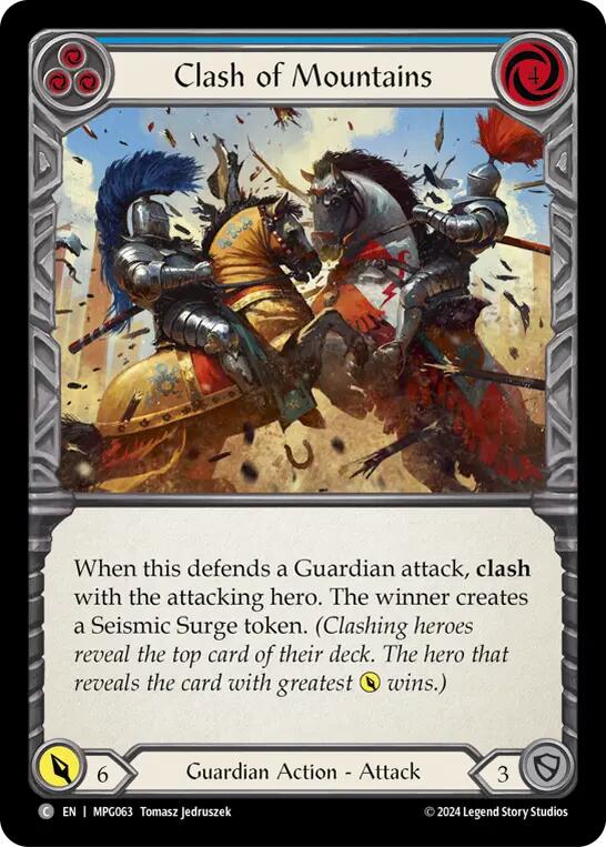 Clash of Mountains (Blue) [MPG063] (Mastery Pack Guardian) | Magic Magpie