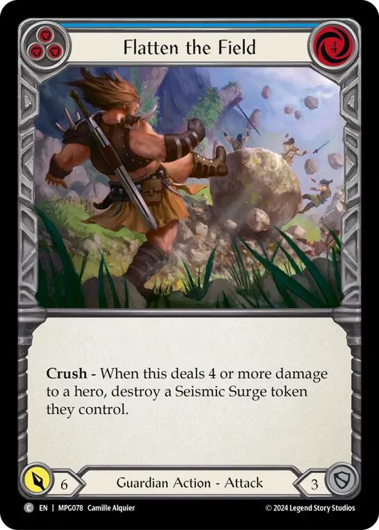 Flatten the Field (Blue) [MPG078] (Mastery Pack Guardian) | Magic Magpie