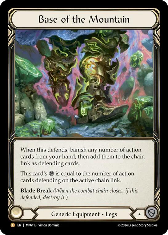 Base of the Mountain [MPG113] (Mastery Pack Guardian)  Cold Foil | Magic Magpie