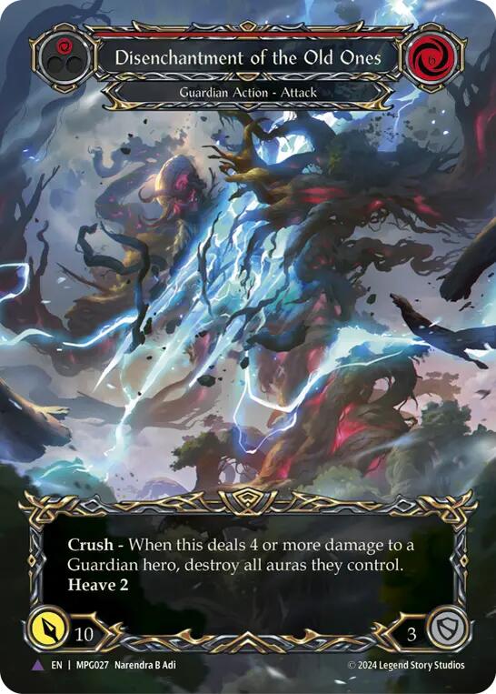 Disenchantment of the Old Ones (Marvel Cold Foil) [MPG027] (Mastery Pack Guardian)  Cold Foil | Magic Magpie