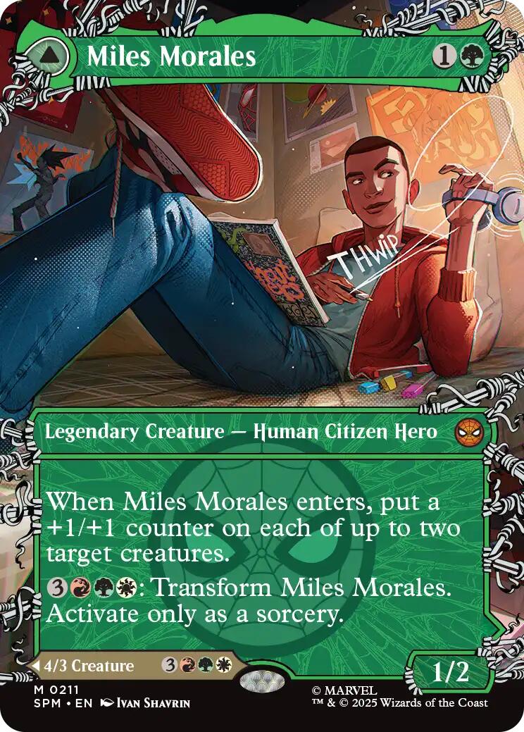 Miles Morales (0211) (Borderless) [Marvel's Spider-Man] | Magic Magpie