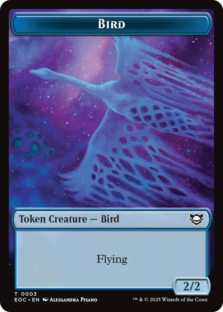 Bird // Pest Double-Sided Token [Edge of Eternities Commander Tokens] | Magic Magpie