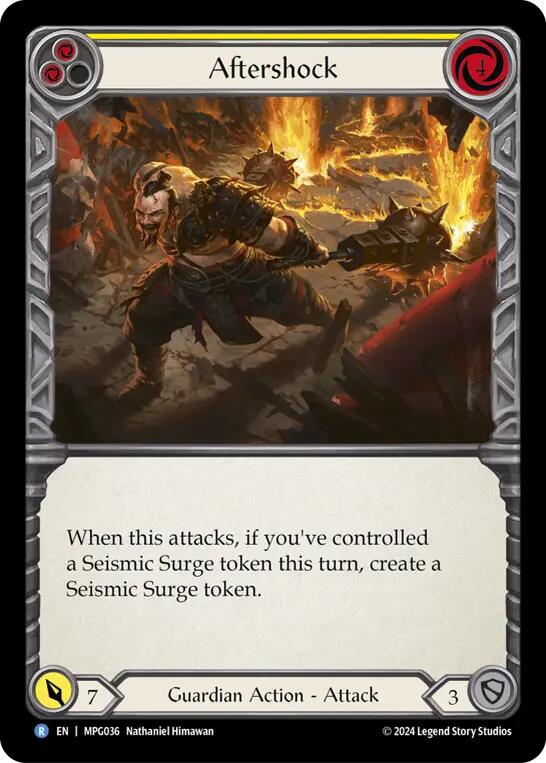 Aftershock (Yellow) [MPG036] (Mastery Pack Guardian) | Magic Magpie