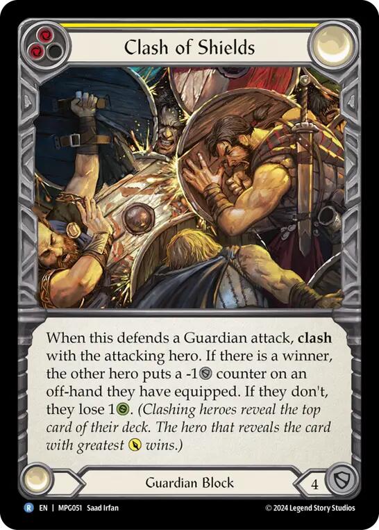 Clash of Shields [MPG051] (Mastery Pack Guardian)  Rainbow Foil | Magic Magpie