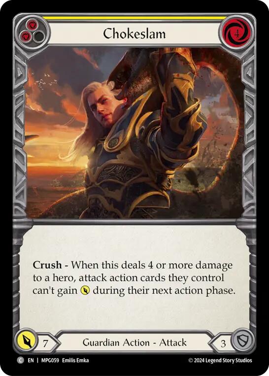 Chokeslam (Yellow) [MPG059] (Mastery Pack Guardian) | Magic Magpie