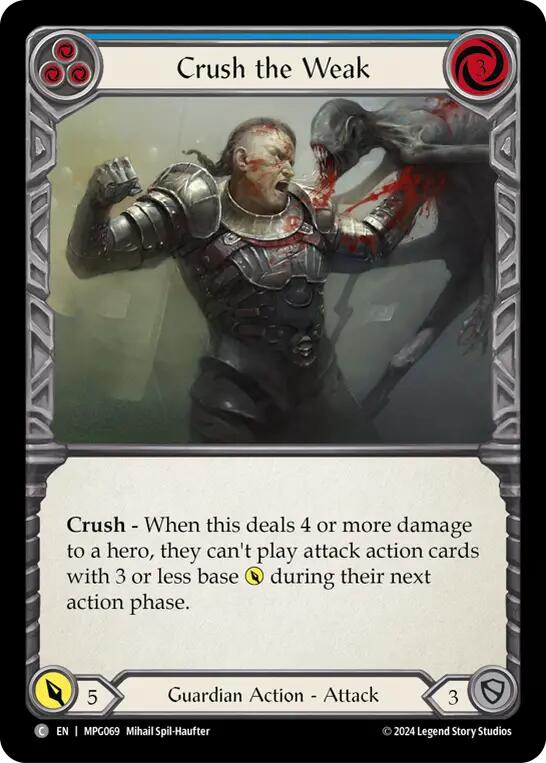 Crush the Weak (Blue) [MPG069] (Mastery Pack Guardian) | Magic Magpie
