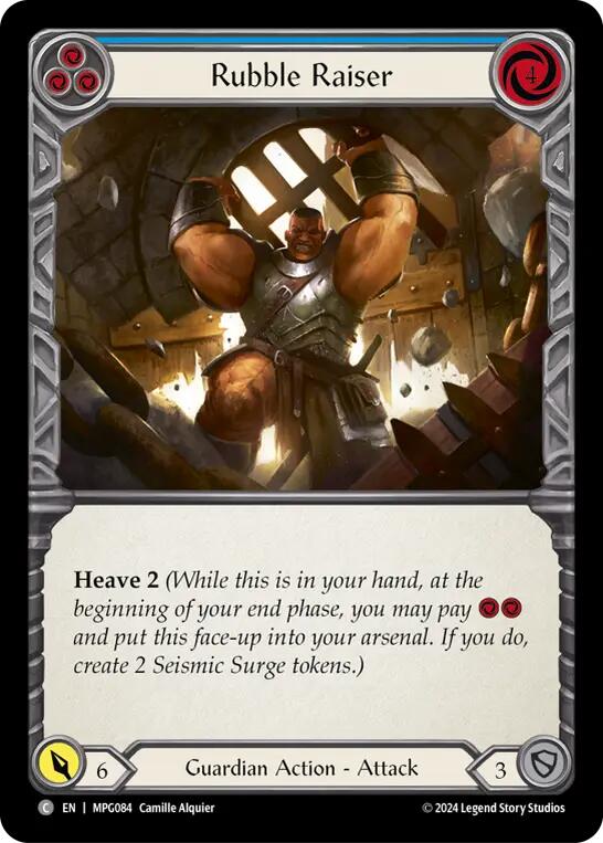 Rubble Raiser (Blue) [MPG084] (Mastery Pack Guardian) | Magic Magpie