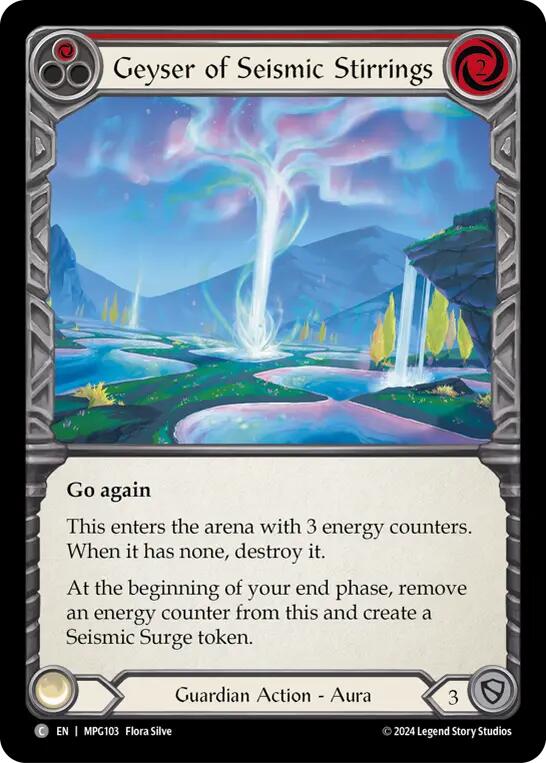 Geyser of Seismic Stirrings (Red) [MPG103] (Mastery Pack Guardian)  Rainbow Foil | Magic Magpie