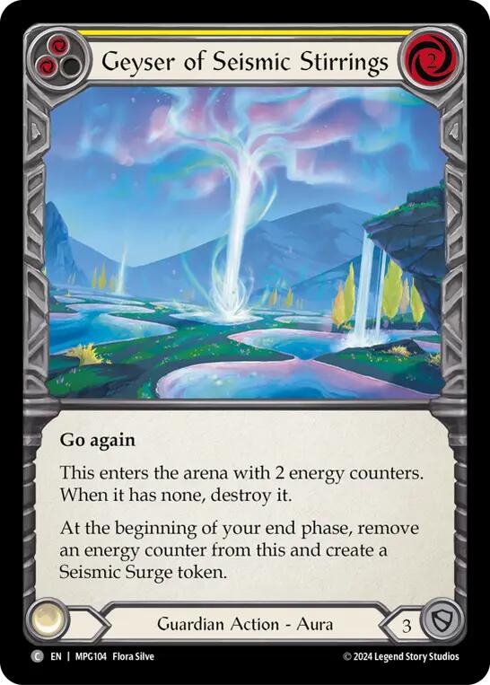 Geyser of Seismic Stirrings (Yellow) [MPG104] (Mastery Pack Guardian) | Magic Magpie