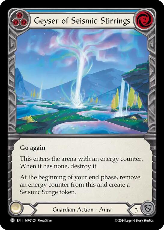 Geyser of Seismic Stirrings (Blue) [MPG105] (Mastery Pack Guardian) | Magic Magpie