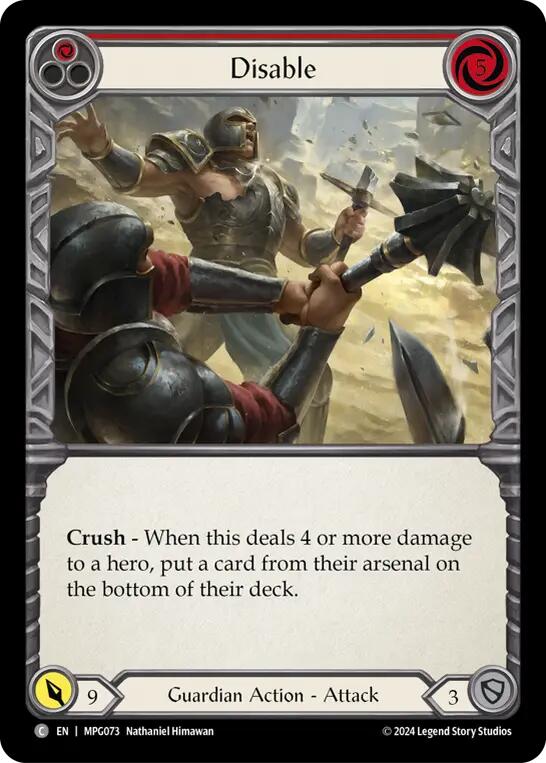 Disable (Red) [MPG073] (Mastery Pack Guardian) | Magic Magpie
