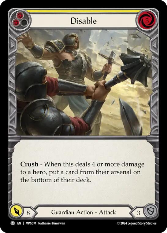 Disable (Yellow) [MPG074] (Mastery Pack Guardian) | Magic Magpie