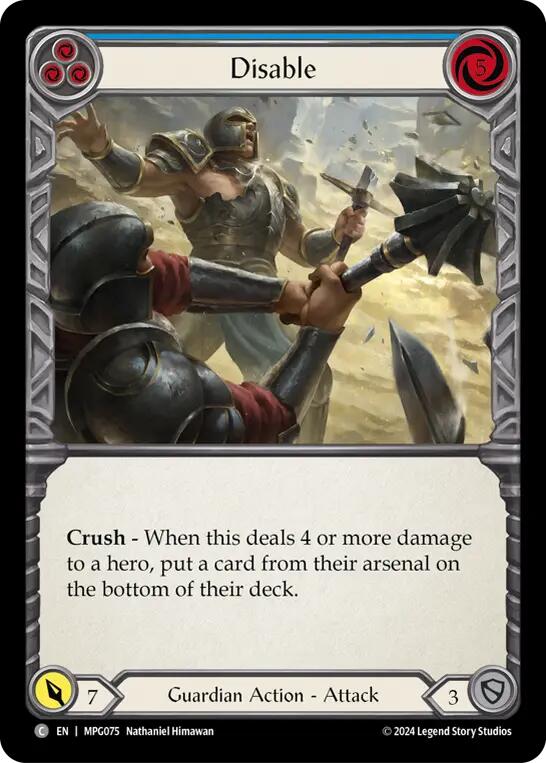 Disable (Blue) [MPG075] (Mastery Pack Guardian) | Magic Magpie
