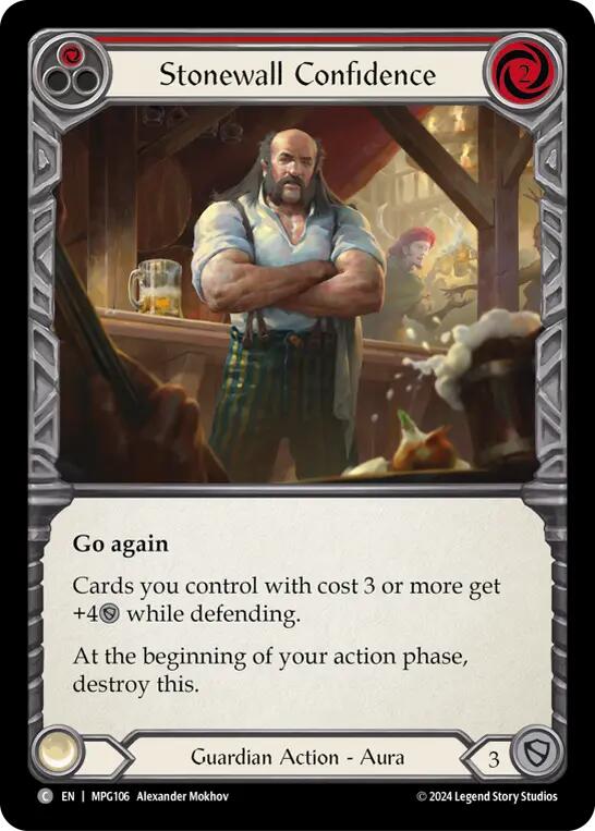 Stonewall Confidence (Red) [MPG106] (Mastery Pack Guardian) | Magic Magpie