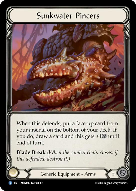 Sunkwater Pincers [MPG116] (Mastery Pack Guardian)  Cold Foil | Magic Magpie