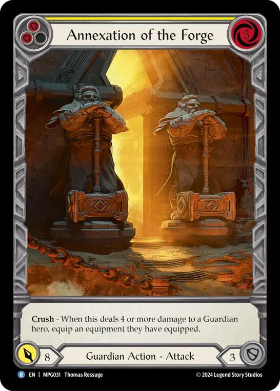 Annexation of the Forge (Extended Art) [MPG031] (Mastery Pack Guardian)  Rainbow Foil | Magic Magpie