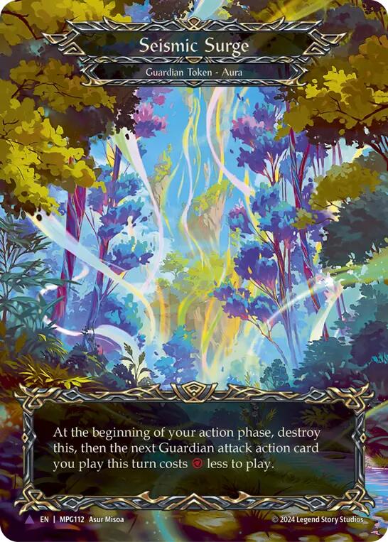 Seismic Surge (Forest) (Marvel) [MPG112] (Mastery Pack Guardian)  Cold Foil | Magic Magpie