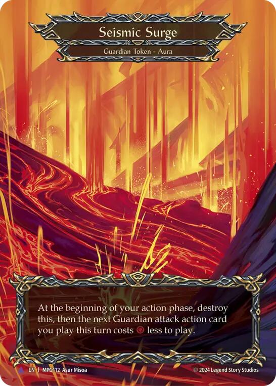 Seismic Surge (Lava) (Marvel) [MPG112] (Mastery Pack Guardian)  Cold Foil | Magic Magpie
