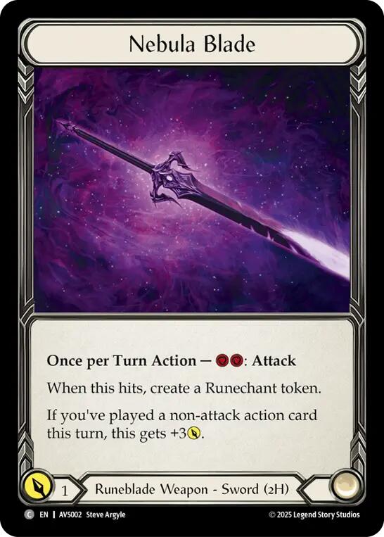 Nebula Blade [AVS002] (Armory Deck: Legends Viserai) | Magic Magpie