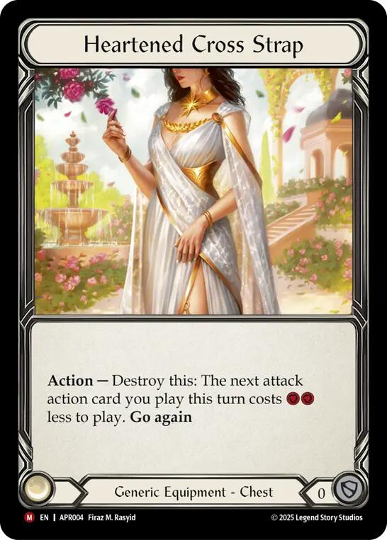 Heartened Cross Strap [APR004] (Armory Deck: Legends Prism) | Magic Magpie