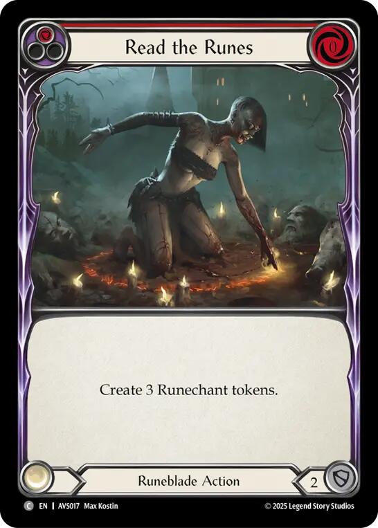 Read the Runes (Red) [AVS017] (Armory Deck: Legends Viserai) | Magic Magpie