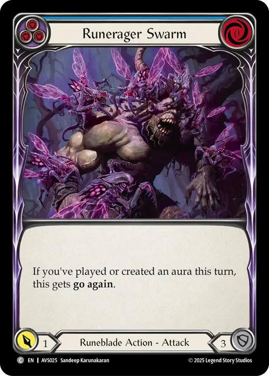 Runerager Swarm (Blue) [AVS025] (Armory Deck: Legends Viserai) | Magic Magpie
