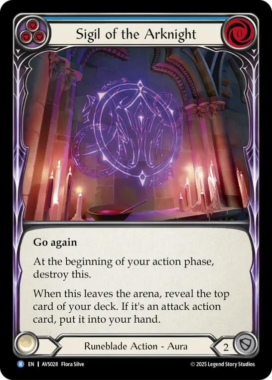 Sigil of the Arknight (Blue) [AVS028] (Armory Deck: Legends Viserai) | Magic Magpie