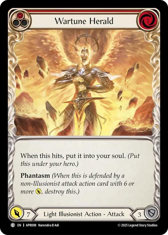 Wartune Herald (Red) [APR008] (Armory Deck: Legends Prism) | Magic Magpie