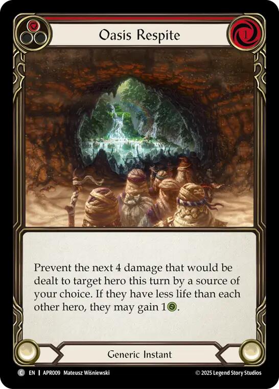 Oasis Respite (Red) [APR009] (Armory Deck: Legends Prism) | Magic Magpie