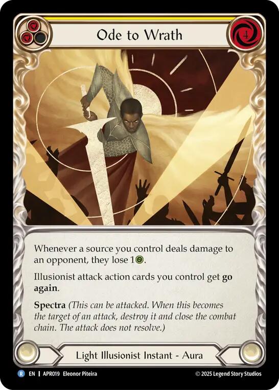 Ode to Wrath [APR019] (Armory Deck: Legends Prism) | Magic Magpie